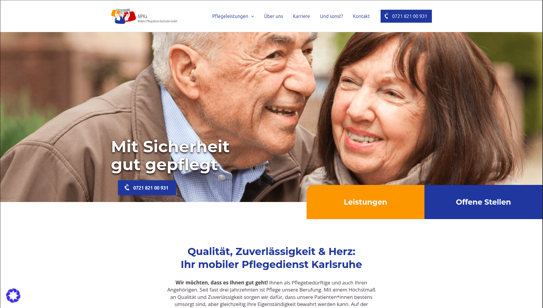 MPKA website screenshot